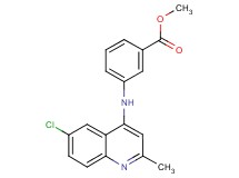 methyl 3-[(6-chloro-2-methyl-4-quinolinyl)amino]benzoate hydrochloride