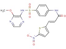 N-(4-{[(3-methoxy-2-pyrazinyl)amino]sulfonyl}phenyl)-3-(5-nitro-2-thienyl)acrylamide