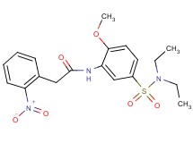 N-{5-[(diethylamino)sulfonyl]-2-methoxyphenyl}-2-(2-nitrophenyl)acetamide
