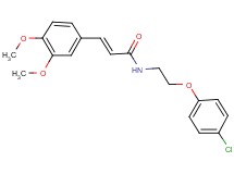 N-[2-(4-chlorophenoxy)ethyl]-3-(3,4-dimethoxyphenyl)acrylamide