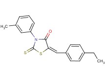 5-(4-ethylbenzylidene)-3-(3-methylphenyl)-2-thioxo-1,3-thiazolidin-4-one