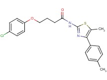 4-(4-chlorophenoxy)-N-[5-methyl-4-(4-methylphenyl)-1,3-thiazol-2-yl]butanamide