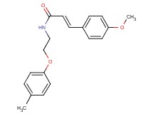 3-(4-methoxyphenyl)-N-[2-(4-methylphenoxy)ethyl]acrylamide
