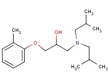 1-(diisobutylamino)-3-(2-methylphenoxy)-2-propanol hydrochloride