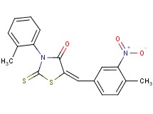5-(4-methyl-3-nitrobenzylidene)-3-(2-methylphenyl)-2-thioxo-1,3-thiazolidin-4-one