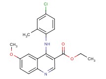 ethyl 4-[(4-chloro-2-methylphenyl)amino]-6-methoxy-3-quinolinecarboxylate