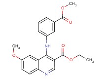 ethyl 6-methoxy-4-{[3-(methoxycarbonyl)phenyl]amino}-3-quinolinecarboxylate