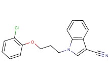 1-[3-(2-chlorophenoxy)propyl]-1H-indole-3-carbonitrile