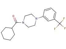 1-(cyclohexylcarbonyl)-4-[3-(trifluoromethyl)phenyl]piperazine