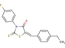 5-(4-ethylbenzylidene)-3-(4-fluorophenyl)-2-thioxo-1,3-thiazolidin-4-one