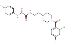 N-{2-[4-(2,4-dichlorobenzoyl)-1-piperazinyl]ethyl}-N'-(4-fluorophenyl)ethanediamide