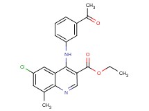 ethyl 4-[(3-acetylphenyl)amino]-6-chloro-8-methyl-3-quinolinecarboxylate
