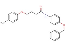 N-[4-(benzyloxy)phenyl]-4-(4-methylphenoxy)butanamide