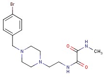 N-{2-[4-(4-bromobenzyl)-1-piperazinyl]ethyl}-N'-methylethanediamide