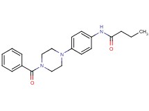 N-[4-(4-benzoyl-1-piperazinyl)phenyl]butanamide