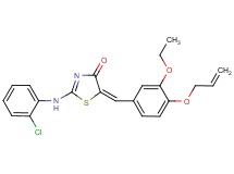 5-[4-(allyloxy)-3-ethoxybenzylidene]-2-[(2-chlorophenyl)amino]-1,3-thiazol-4(5H)-one