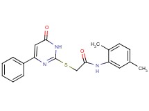 N-(2,5-dimethylphenyl)-2-[(6-oxo-4-phenyl-1,6-dihydro-2-pyrimidinyl)thio]acetamide