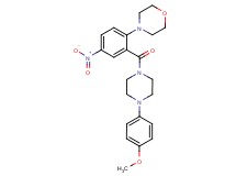 4-(2-{[4-(4-methoxyphenyl)-1-piperazinyl]carbonyl}-4-nitrophenyl)morpholine
