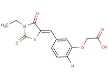 {3-[(3-ethyl-4-oxo-2-thioxo-1,3-thiazolidin-5-ylidene)methyl]phenoxy}acetic acid