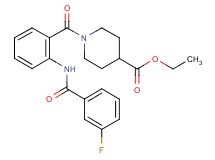 ethyl 1-{2-[(3-fluorobenzoyl)amino]benzoyl}-4-piperidinecarboxylate
