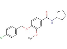 4-[(4-chlorobenzyl)oxy]-N-cyclopentyl-3-methoxybenzamide