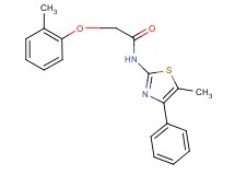 2-(2-methylphenoxy)-N-(5-methyl-4-phenyl-1,3-thiazol-2-yl)acetamide