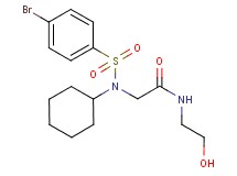 N~2~-[(4-bromophenyl)sulfonyl]-N~2~-cyclohexyl-N~1~-(2-hydroxyethyl)glycinamide