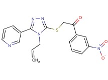 2-{[4-allyl-5-(3-pyridinyl)-4H-1,2,4-triazol-3-yl]thio}-1-(3-nitrophenyl)ethanone
