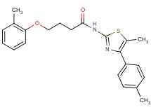 N-[5-methyl-4-(4-methylphenyl)-1,3-thiazol-2-yl]-4-(2-methylphenoxy)butanamide
