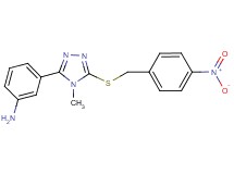 (3-{4-methyl-5-[(4-nitrobenzyl)thio]-4H-1,2,4-triazol-3-yl}phenyl)amine