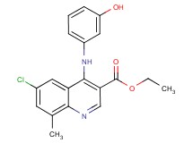 ethyl 6-chloro-4-[(3-hydroxyphenyl)amino]-8-methyl-3-quinolinecarboxylate hydrochloride