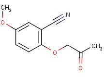 5-methoxy-2-(2-oxopropoxy)benzonitrile