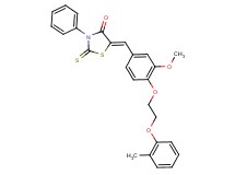 5-{3-methoxy-4-[2-(2-methylphenoxy)ethoxy]benzylidene}-3-phenyl-2-thioxo-1,3-thiazolidin-4-one