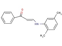 3-[(2,5-dimethylphenyl)amino]-1-phenyl-2-propen-1-one