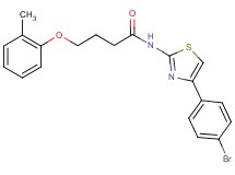 N-[4-(4-bromophenyl)-1,3-thiazol-2-yl]-4-(2-methylphenoxy)butanamide