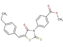 methyl 4-[5-(4-ethylbenzylidene)-4-oxo-2-thioxo-1,3-thiazolidin-3-yl]benzoate
