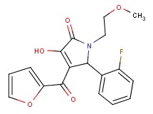 5-(2-fluorophenyl)-4-(2-furoyl)-3-hydroxy-1-(2-methoxyethyl)-1,5-dihydro-2H-pyrrol-2-one