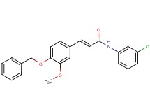 3-[4-(benzyloxy)-3-methoxyphenyl]-N-(3-chlorophenyl)acrylamide