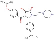3-hydroxy-4-(4-isopropoxybenzoyl)-5-(4-isopropylphenyl)-1-[2-(1-piperazinyl)ethyl]-1,5-dihydro-2H-pyrrol-2-one