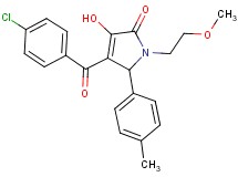 4-(4-chlorobenzoyl)-3-hydroxy-1-(2-methoxyethyl)-5-(4-methylphenyl)-1,5-dihydro-2H-pyrrol-2-one