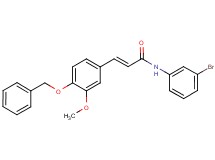 3-[4-(benzyloxy)-3-methoxyphenyl]-N-(3-bromophenyl)acrylamide