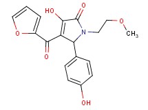 4-(2-furoyl)-3-hydroxy-5-(4-hydroxyphenyl)-1-(2-methoxyethyl)-1,5-dihydro-2H-pyrrol-2-one
