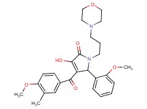3-hydroxy-4-(4-methoxy-3-methylbenzoyl)-5-(2-methoxyphenyl)-1-[3-(4-morpholinyl)propyl]-1,5-dihydro-2H-pyrrol-2-one