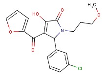 5-(3-chlorophenyl)-4-(2-furoyl)-3-hydroxy-1-(3-methoxypropyl)-1,5-dihydro-2H-pyrrol-2-one