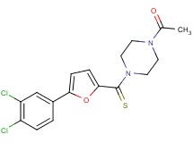 1-acetyl-4-{[5-(3,4-dichlorophenyl)-2-furyl]carbonothioyl}piperazine