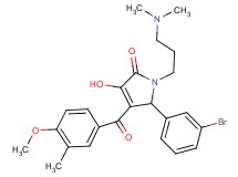 5-(3-bromophenyl)-1-[3-(dimethylamino)propyl]-3-hydroxy-4-(4-methoxy-3-methylbenzoyl)-1,5-dihydro-2H-pyrrol-2-one