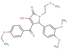 5-(3,4-dimethoxyphenyl)-4-(4-ethoxybenzoyl)-3-hydroxy-1-(2-methoxyethyl)-1,5-dihydro-2H-pyrrol-2-one
