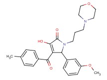 3-hydroxy-5-(3-methoxyphenyl)-4-(4-methylbenzoyl)-1-[3-(4-morpholinyl)propyl]-1,5-dihydro-2H-pyrrol-2-one