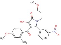 3-hydroxy-4-(4-methoxy-2-methylbenzoyl)-1-(3-methoxypropyl)-5-(3-nitrophenyl)-1,5-dihydro-2H-pyrrol-2-one