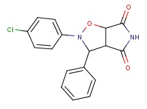 2-(4-chlorophenyl)-3-phenyldihydro-2H-pyrrolo[3,4-d]isoxazole-4,6(3H,5H)-dione